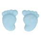 Preview: Zucker Dekoration - Baby Füsse Blau